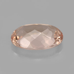 Morganita rosa natural 4,16ct, corte oval, VVS