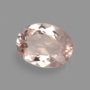 Morganita rosa natural 3,46ct, corte oval, VVS