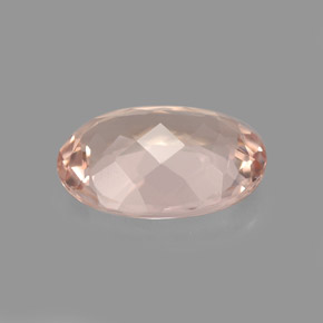 Morganita rosa natural 3,46ct, corte oval, VVS