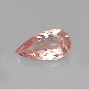 Morganita rosa natural 3,09ct, formato de pêra, VVS