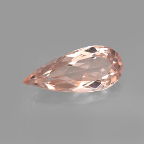 Morganita Luz rosa Natural 3.16ct, Formato de pêra, VVS-VS