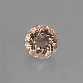 Morganita rosa natural 1,20ct, corte redondo, VS