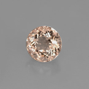 Morganita rosa natural 1,20ct, corte redondo, VS