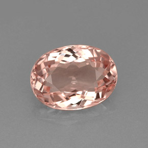 Morganita rosa natural 1,58ct, corte oval, VVS