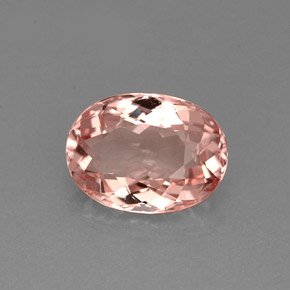 Morganita rosa natural 1,58ct, corte oval, VVS
