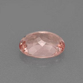 Morganita rosa natural 1,58ct, corte oval, VVS