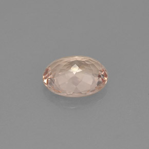 Morganita rosa natural 1,24ct, corte oval, VVS