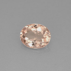 Morganita Luz rosa Natural 1.42ct, Corte Oval, VVS
