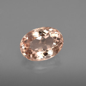 Morganita rosa natural 1,67ct, corte oval, VVS-VS