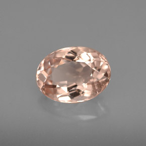 Morganita rosa natural 1,67ct, corte oval, VVS-VS