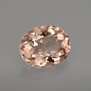 Morganita rosa natural 2,29ct, corte oval, VVS-VS