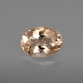 Morganita rosa natural 1,40ct, corte oval, VVS