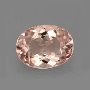 Morganita rosa natural 1,94ct, corte oval, VVS