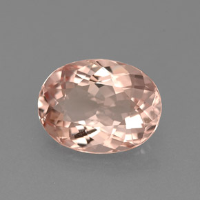 Morganita rosa natural 1,94ct, corte oval, VVS