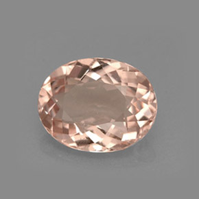 Morganita Luz rosa Natural 1.70ct, Corte Oval, VVS-VS