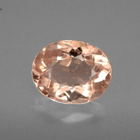 Morganita rosa natural 1,51ct, corte oval, VVS-VS