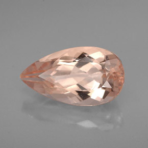 Morganita Salmão Natural 3.04ct, Formato de pêra, VVS-VS