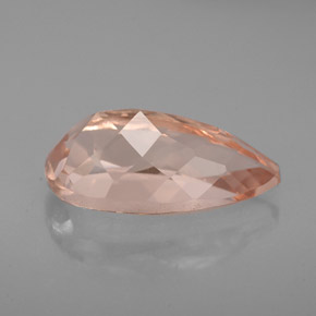 Morganita Salmão Natural 3.04ct, Formato de pêra, VVS-VS