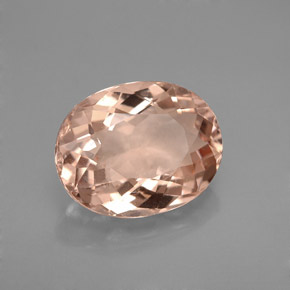 Morganita rosa natural 3,40ct, corte oval, VS
