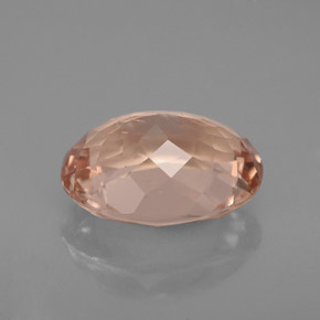 Morganita rosa natural 3,40ct, corte oval, VS
