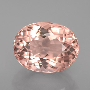 Morganita rosa natural 3,21ct, corte oval, VVS-VS