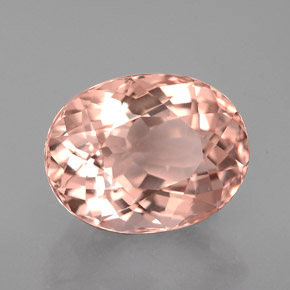Morganita rosa natural 3,21ct, corte oval, VVS-VS