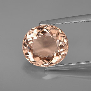 Morganita rosa natural 2,64ct, corte oval, VVS-VS