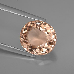 Morganita rosa natural 2,64ct, corte oval, VVS-VS