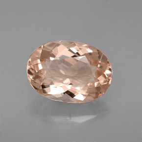 Morganita Salmão Natural 2.73ct, Corte Oval, VVS-VS
