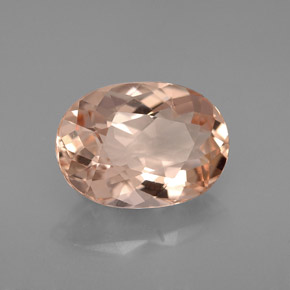 Morganita Salmão Natural 2.73ct, Corte Oval, VVS-VS