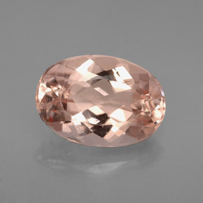 Morganita rosa natural 3,22ct, corte oval, VVS-VS