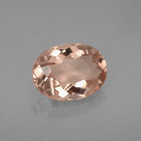 Morganita rosa natural 2,19ct, corte oval, VVS-VS