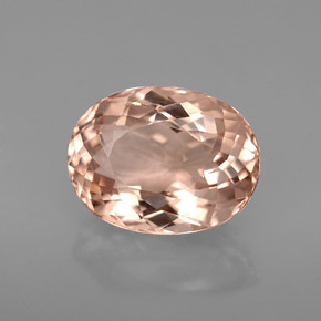 Morganita rosa natural 3,28ct, corte oval, VVS-VS