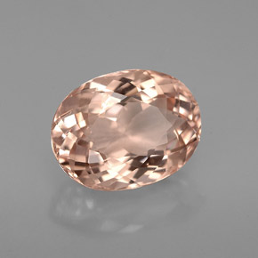 Morganita rosa natural 3,28ct, corte oval, VVS-VS