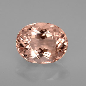 Morganita rosa natural 3,13ct, corte oval, VVS-VS