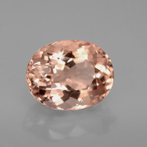 Morganita rosa natural 3,13ct, corte oval, VVS-VS