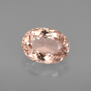 Morganita rosa natural 2,30ct, corte oval, VVS-VS