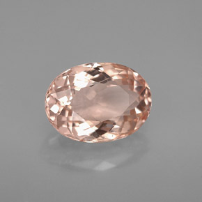 Morganita rosa natural 2,30ct, corte oval, VVS-VS