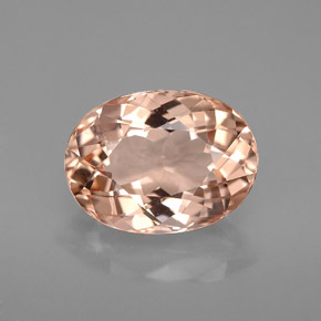 Morganita rosa natural 3,27ct, corte oval, VVS-VS