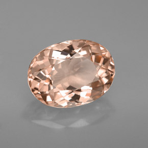 Morganita rosa natural 3,27ct, corte oval, VVS-VS