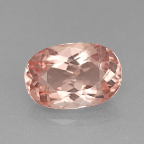 Morganita rosa natural 1,77ct, corte oval, VVS-VS