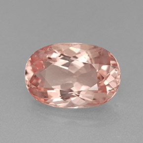 Morganita rosa natural 1,77ct, corte oval, VVS-VS