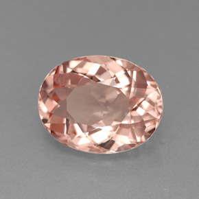 Morganita rosa natural 1,84ct, corte oval, VVS-VS