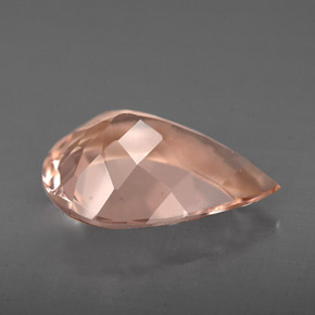 Morganita rosa natural 3,21ct, formato de pêra, VVS