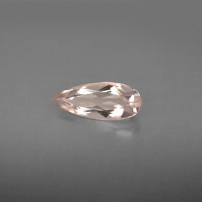 Morganita rosa natural 0,74ct, formato de pêra, VS