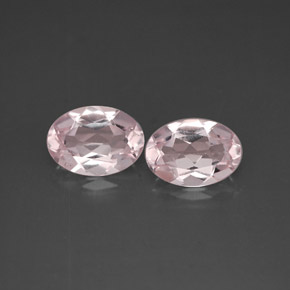 Pedras preciosas de morganita rosa natural de  ct, corte oval, VVS-VS