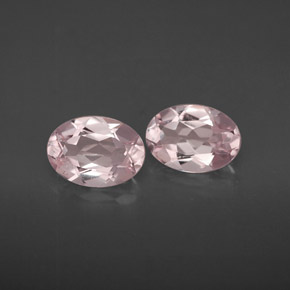 Pedras preciosas de morganita rosa natural de  ct, corte oval, VVS-VS