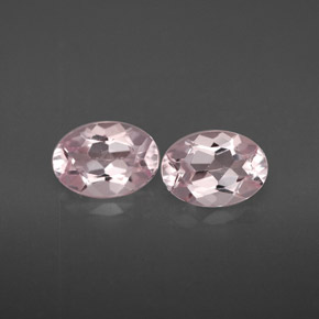 Pedras preciosas de morganita rosa natural de  ct, corte oval, VVS-VS
