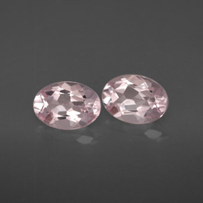 Pedras preciosas de morganita rosa natural de  ct, corte oval, VVS-VS