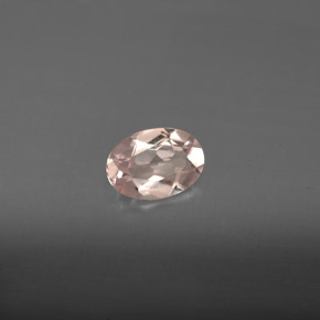 Morganita rosa natural 0,60ct, corte oval, VVS-VS